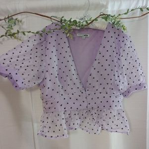 Hook and eye clip crop top